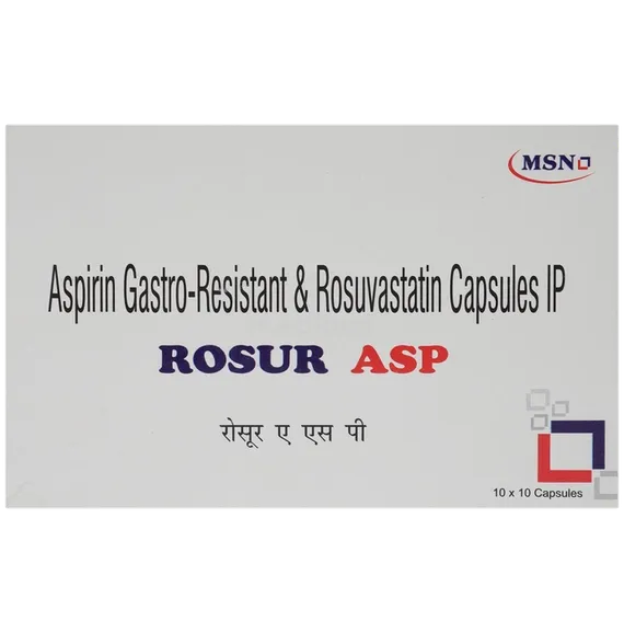 rosur asp 10/75mg capsule 10's